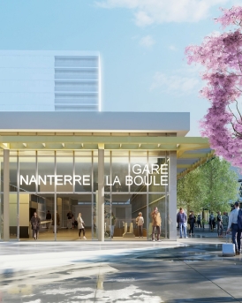 Gare Nanterre La Boule - Archi5 - Societe du Grand Paris