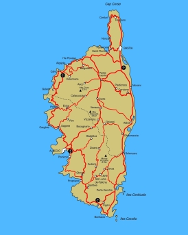 Carte Corse