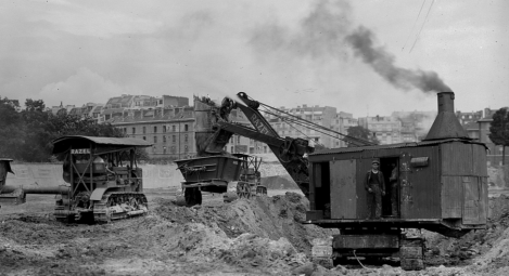1931 Parcs des Princes chantier razel
